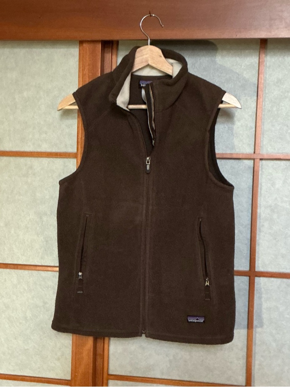 Patagonia Brown and Cream Synchilla Fleece Vest